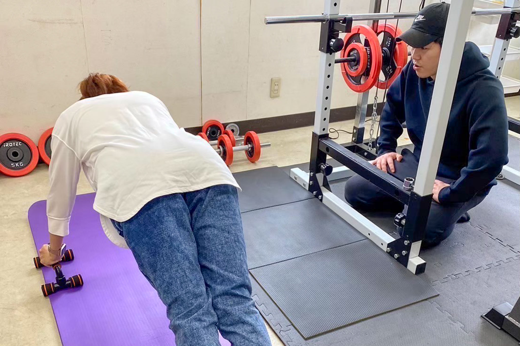 Cielパーソナルジム青梅店 パーソナルトレーニングの様子