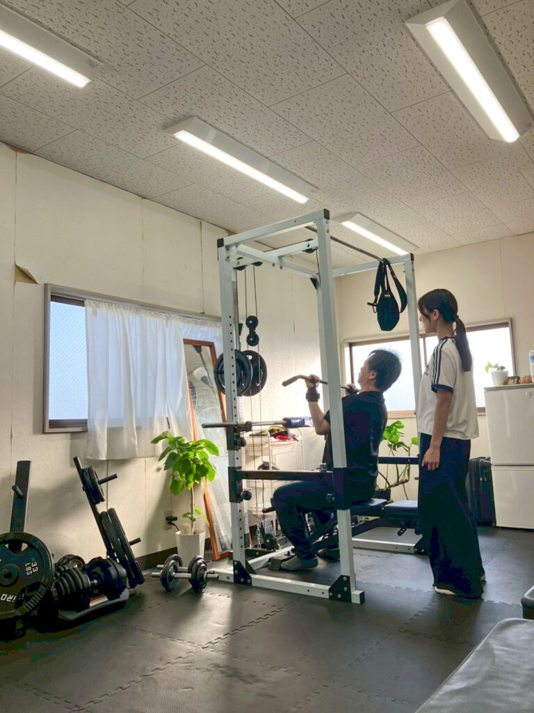 Cielパーソナルジム柴崎体育館前店トレーニング様子